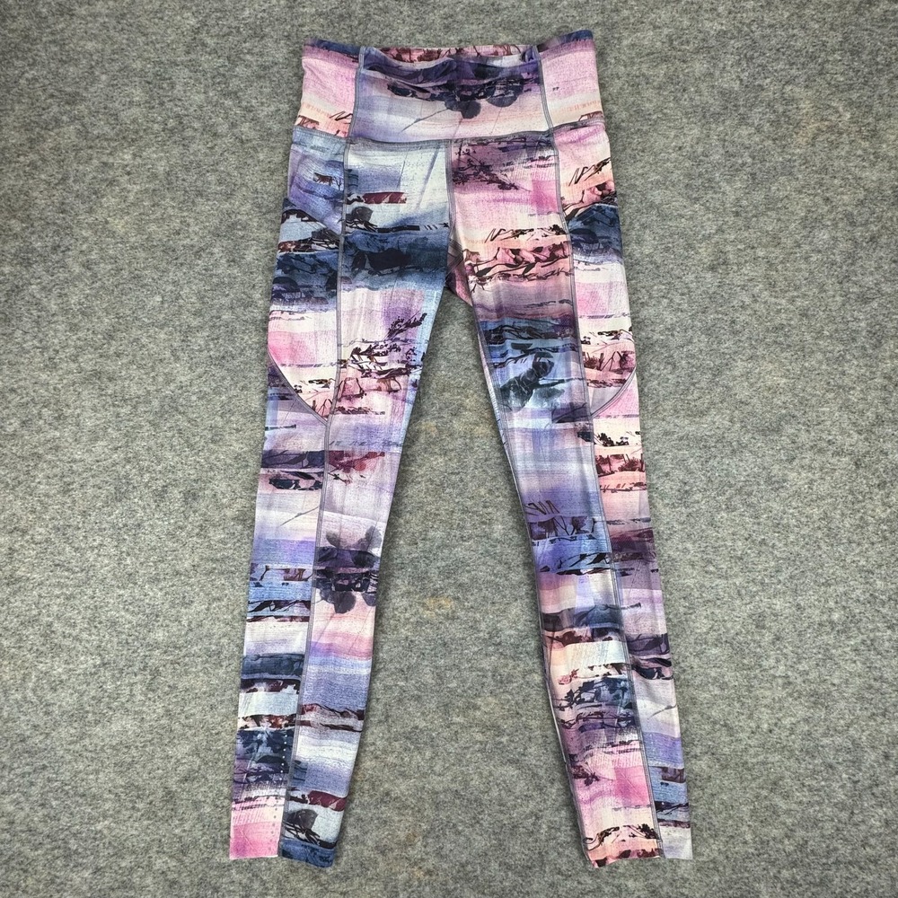 Lululemon 7/8 Leggings Nulux 25" Sunrise Silhouette Multi‎ Womens 6